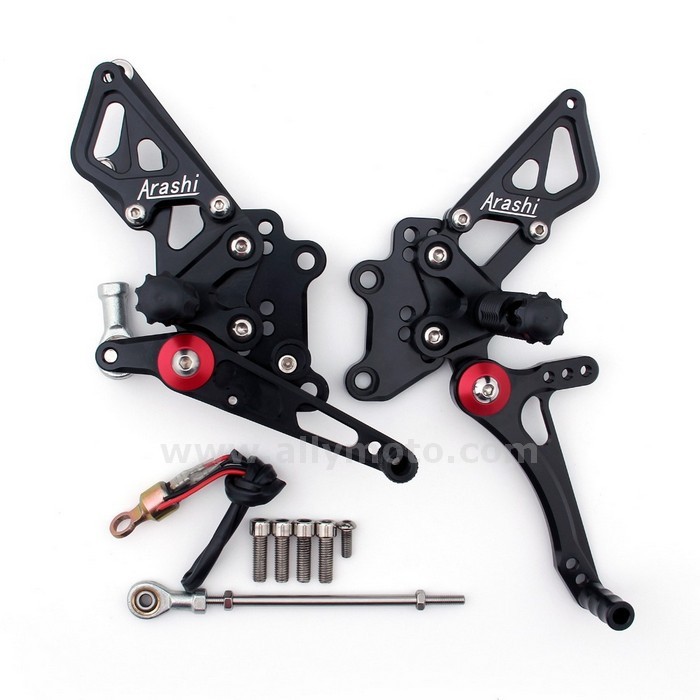 74 Rearset Rear Set Footpegs Kawasaki Z300 2013-2014 Black@2